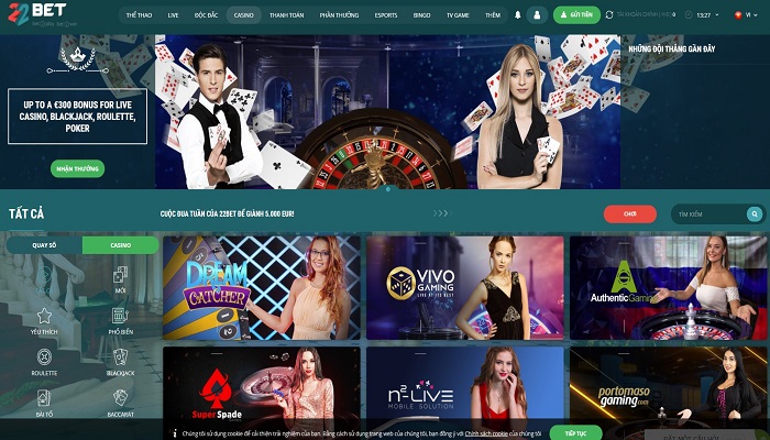 Phương thức giao dịch, nạp rút tại 22Bet